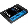 Karta pamięci SDXC Lexar 64 GB UHS-I 800xPRO — Klasa 10, U3, V30, 150 MB/s