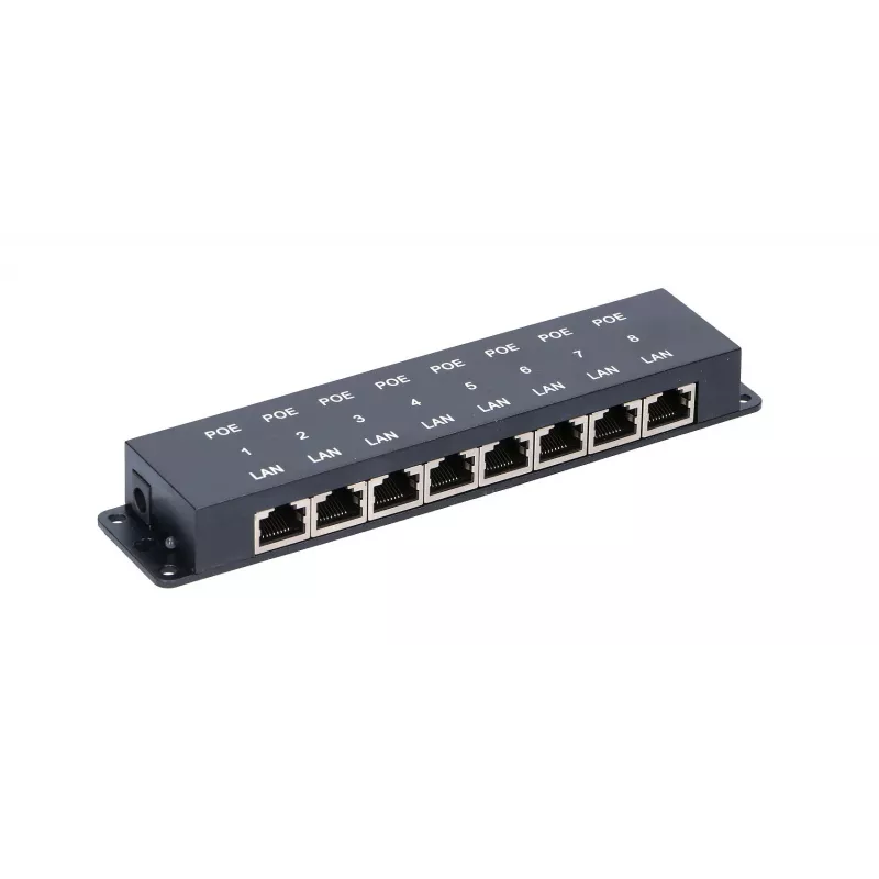 Ekstralink 8-portowy iniektor PoE, 8x 100Mb/s RJ45