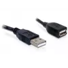 Przedłużacz USB 2.0 DeLOCK 82457 0,15 m Czarny