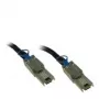 Inter-Tech - Zewnętrzny kabel SAS - SAS 6Gbit/s - 4x ekranowany Mini MultiLane SAS (SFF-8088), 26-pin na 4x ekranowany Mini MultiLane SAS (SFF-8088), 26-pin - 1 m - Czarny