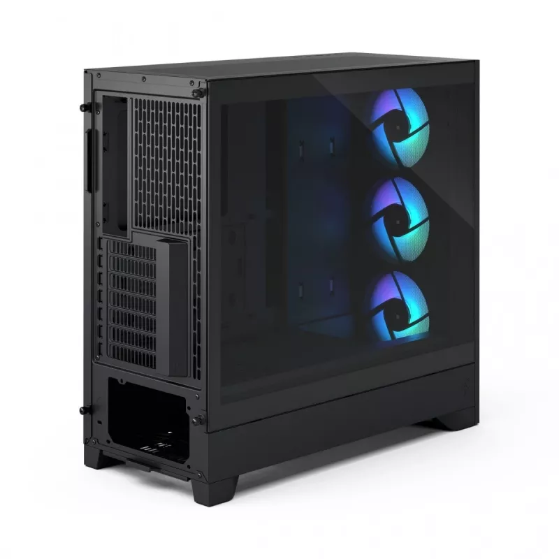 Obudowa PC Fractal Design Pop 2 Air Czarny Solid typu midi tower — obsługa ATX, 3 wentylatory przednie 120 mm, zatoki na dyski 2,5/3,5 cala, 215×481×462 mm