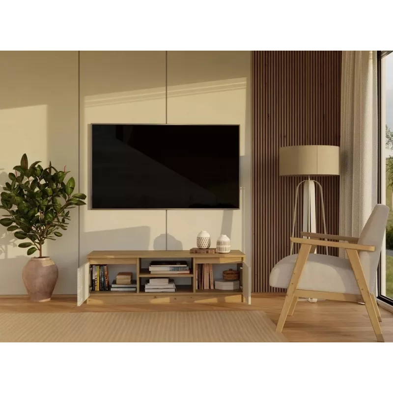 MALWA 120 szafka TV, dąb artisan/kaszmir