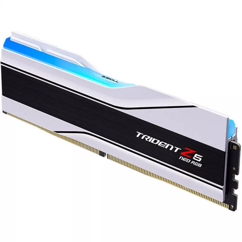DIMM 32 GB DDR5-6400 (2x 16 GB) Dual-Kit, Arbeitsspeicher weiß, F5-6400J3239G16GX2-TZ5NRW, Trident Z5 NEO RGB, AMD EXPO