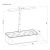 Inteligentny system do uprawy roślin GreenBlue, SMART doniczka, 4L, na 12 roślin, pełne spektrum LED, GB133