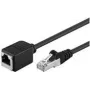 Goobay CAT 5e Extension Cable F/UTP, Czarny, 2 m - miedź Material, RJ45-Plug (8P8C) RJ45-Socket (8P8C) (73388)