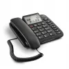 Telefon analogowy Gigaset DL380 z identyfikacją rozmówcy, słuchawka przewodowa, czarny