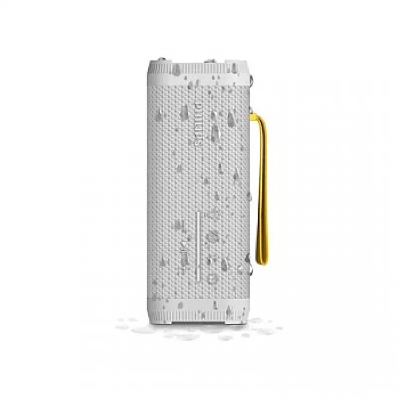 2.1 przenośny system głośnikowy Philips TAS2000W/00 — 10 W RMS, Bluetooth, IPX5, biały