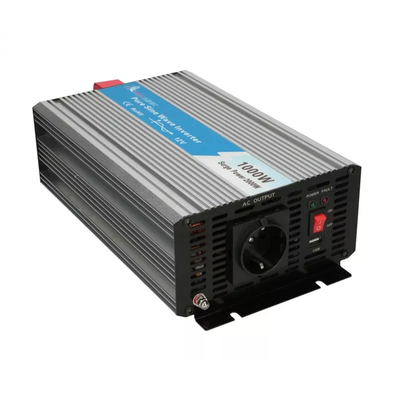 Przetwornica napięcia Extralink OPIP-1000W 12V 230V 1000W czysty sinus