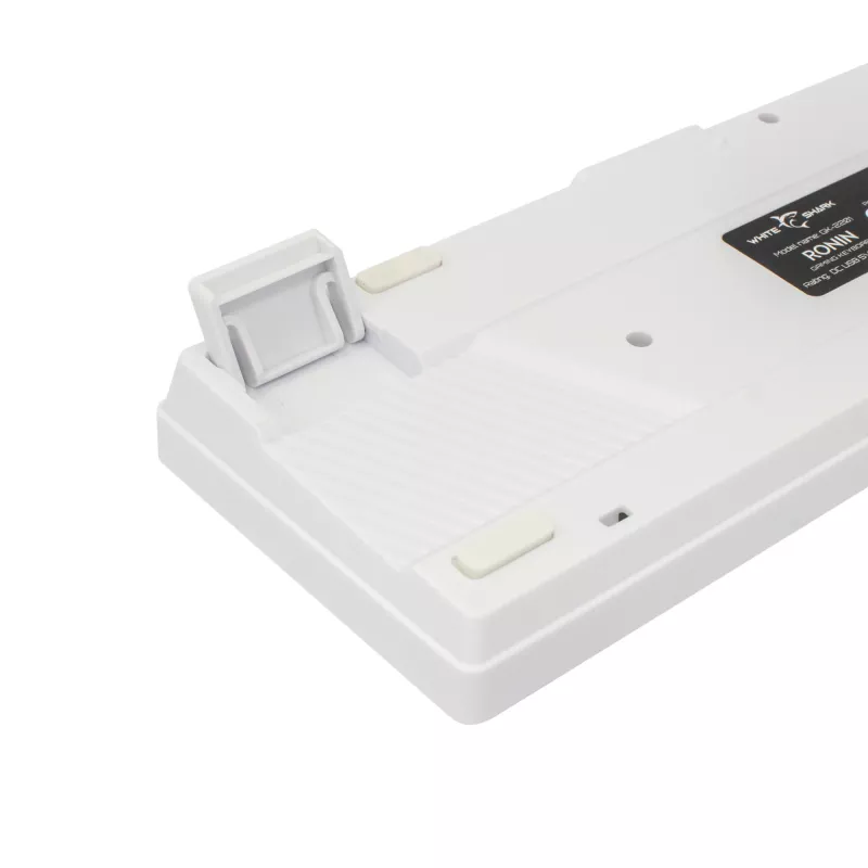 Klawiatura White Shark RONIN Biała USB QWERTY 68 klawiszy LED