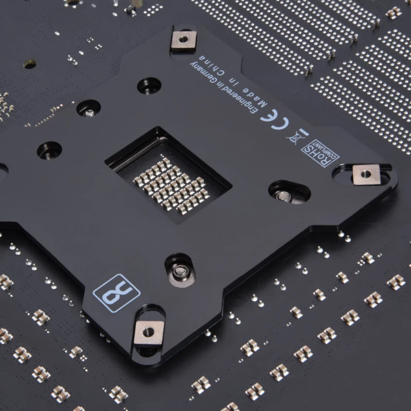 Backplate Alphacool 13071 ze stali nierdzewnej czarny 90 mm