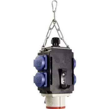 Kostka rozdzielcza AS Schwabe Energy Cube II IP44 z 4 gniazdami 16 A 230 V i 1 CEE 16 A