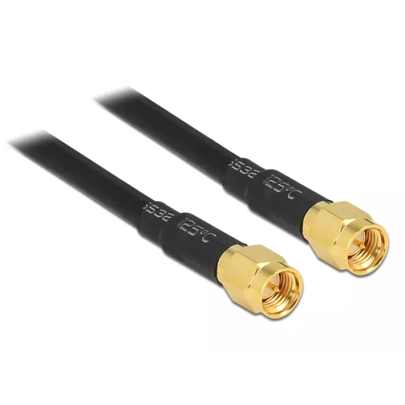 Kabel koncentryczny DeLOCK 88891 LMR195 5m Czarny