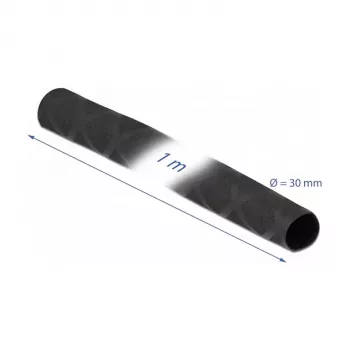 Rura termokurczliwa DeLOCK 19596 ze wzorem X antypoślizgowa 1 m x 30 mm czarna