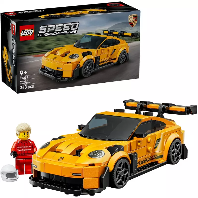 Zabawka konstrukcyjna LEGO Porsche 911 GT3 RS Speed Champions 77239 — skala 1:18, 348 elementów, 9+ lat