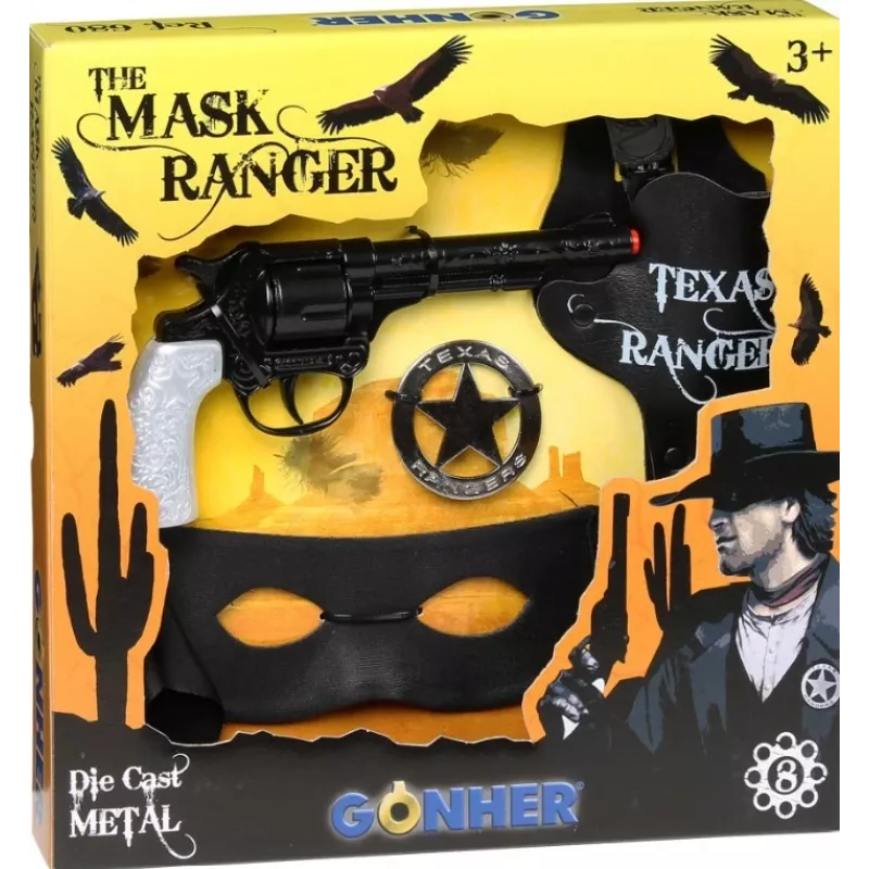 Gonher zestaw kowbojski z maską