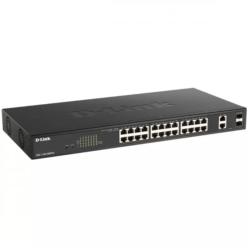 Zarządzalny przełącznik Gigabit Ethernet L2 D-Link DGS-1100-26MPV2