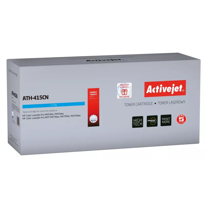 Activejet ATH-415CN toner (zamiennik HP 415A W2031A; Supreme; 2100 stron; niebieski) z chipem