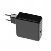 Zasilacz laptopowy IBOX IUZ65WA, AC-DC automatyczny 100–240V → 18.5–20.5V, 65W, 1×USB, czarny