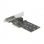 Karta rozszerzeń SATA i M.2 PCI Express DeLOCK 3 porty SATA i 2 sloty M.2 Key B