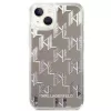 Karl Lagerfeld KLHCP14MLMNMS iPhone 14 Plus 6.7 etui twarde srebrne / srebrne Liquid Glitter Monogram