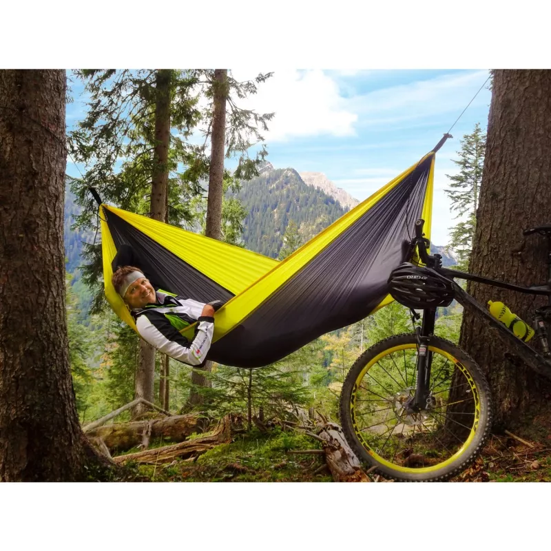 Adventure Hammock Yellowstone AZ-1030413, Camping-Hängematte gelb/schwarz