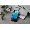 Etui na smartfona iKins do iPhone XR — niebieskie jezioro na zewnątrz, czarne wewnątrz
