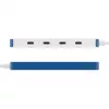 Hyper HyperDrive Flex 4-portowy hub USB-C, biały/niebieski | HD5201BUGL