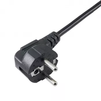 Akyga AK-PC-04A Przewód rozdzielający CEE 7/7 na 2x IEC C13, 1,8 m, czarny