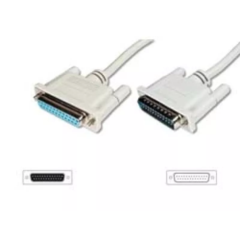 Przedłużacz Digitus Datatransfer D-Sub25/M - D-Sub25/F