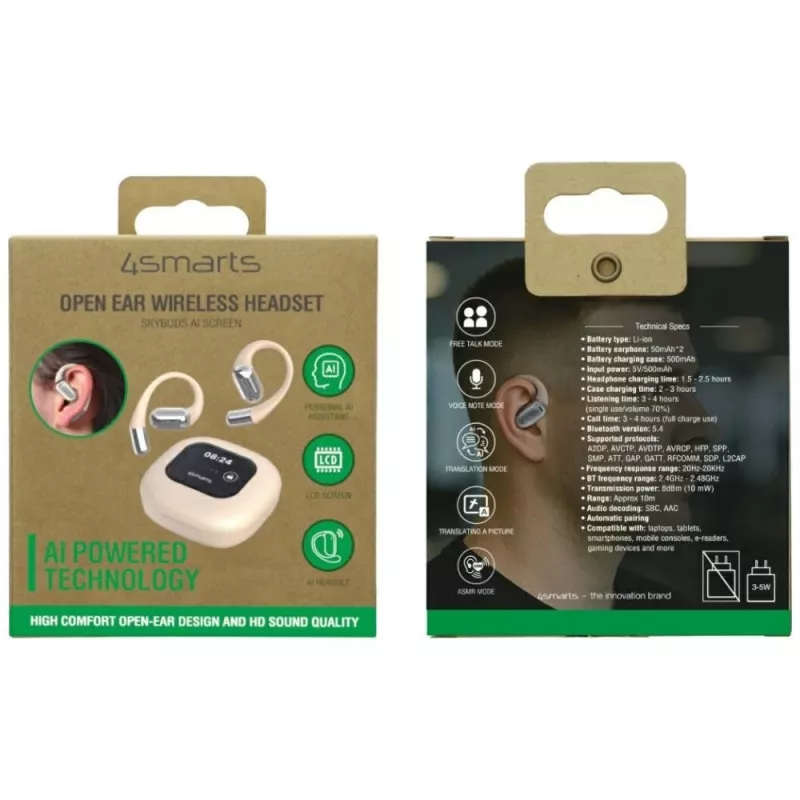 Słuchawki 4smarts SkyBuds AI Screen