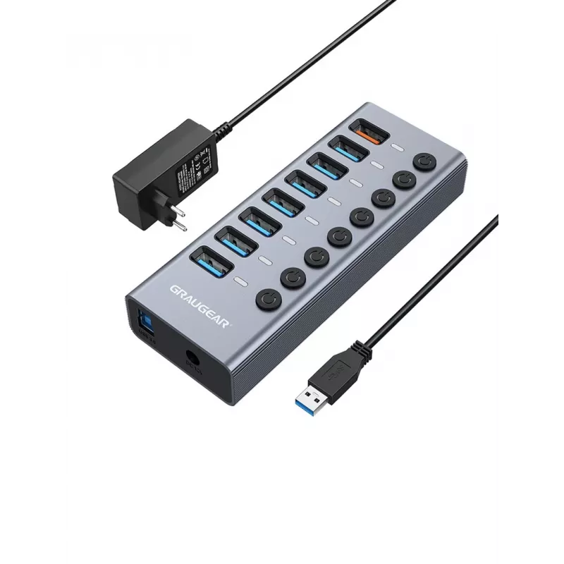 USB Hub GRAUGEAR G-HUB71-A