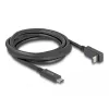 Kabel USB DeLOCK USB Type-C męski na USB Type-C męski kątowy 2m 5Gbps 4K PD 60W