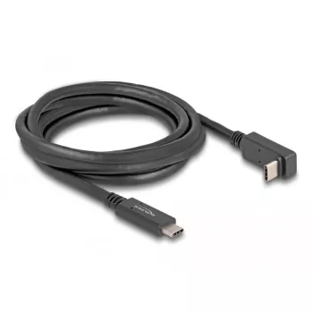 Kabel USB DeLOCK USB Type-C męski na USB Type-C męski kątowy 2m 5Gbps 4K PD 60W
