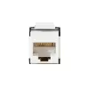 LogiLink NK4066 Moduł Keystone Płaski Czarny Biały RJ-45