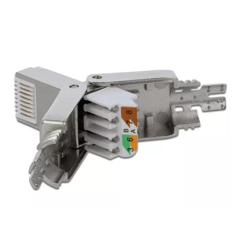 Złącze przewodowe DeLOCK 86477 RJ-45 Szare