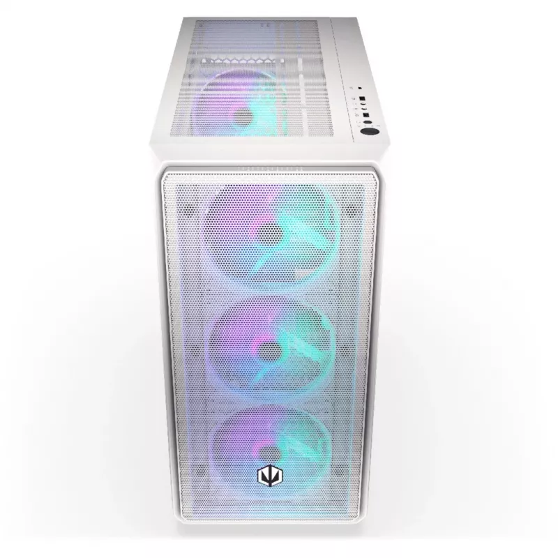 Endorfy Arx 700 ARGB PC-Obudowa, Midi-Tower, ATX, hartowane szkło - w zestawie 4x 140-mm-ARGB-wentylator, biała (EY2A017)