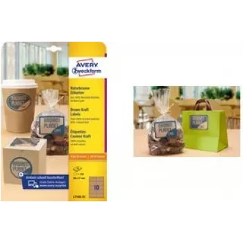 Etykiety produktowe Avery Zweckform A4 210 x 297 mm, 25 arkuszy L7109-25