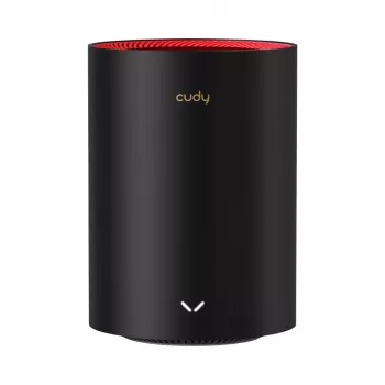 Cudy M3000 2-Pack Dwuzakresowy (2.4 GHz / 5 GHz) Wi-Fi 6 (802.11ax) Czarny, Czerwony 1 Wewnętrzna