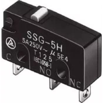 Omron SSG-5L2H mikroprzełącznik 14 V/DC 5 A 1 x on/(on) 1 szt. Opakowanie
