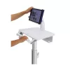 Ergotron Tablet Cart, SV10 - Wózek do tabletu / klawiatury - medyczny - Metal - Biały, Aluminium - Rozmiar ekranu: do 30,5 cm (do 12 cali)