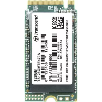 Transcend MTE470A 128 GB Wewnętrzny dysk SSD M.2 PCIe NVMe 2242 3.0 x4 Retail (TS128GMTE470A)