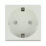 Gniazdo zasilające DELOCK CEE 7/3 (Typ E) białe, 250 V, 16 A, 4000 W
