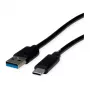 ROLINE RM Kabel USB 3.2 Gen 1, A-C, ST/ST, czarny, 0,5 m