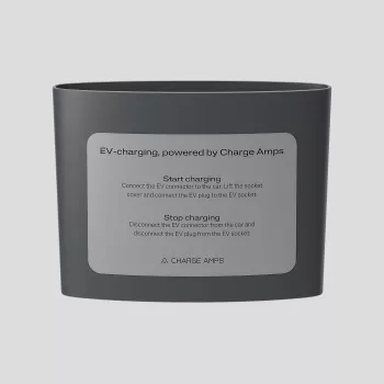 Naklejka na słup Charge Amps Dawn Plate CA-131238 — akcesorium do słupa ładującego Dawn