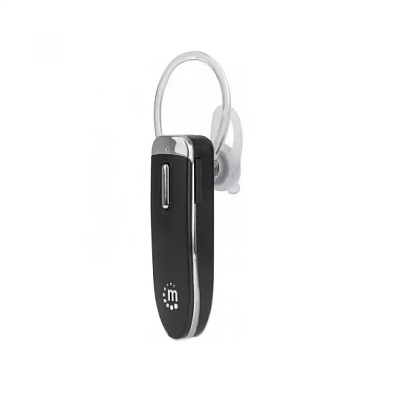 Manhattan Bluetooth Headset pojedynczy, Mikrofon dookólny, Zintegrowane sterowanie, Czarny, 10 godzin czasu pracy, Zasięg 10 m, Kabel ładujący USB-A w zestawie, Bluetooth v4.0, 3 lata gwarancji