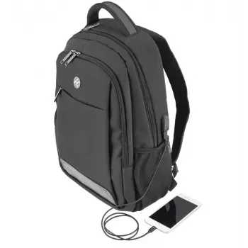 Plecak na notebook Tellur Companion 15.6 cala z portem USB, Czarny