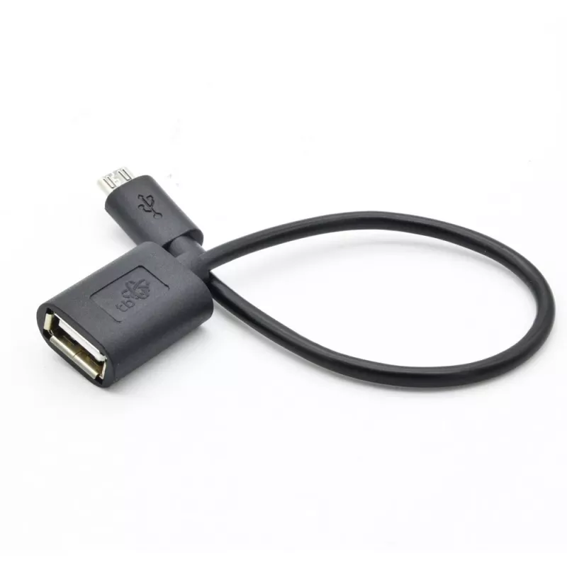 Kabel OTG TB AKTBXKUWOTG015B 15 cm, czarny, złącze USB OTG