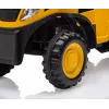Pojazd CAT Traktor z przyczepą żółty jeździk