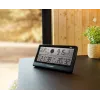 Stacja pogodowa BLAUPUNKT WS20BK — wyświetlacz temperatury i wilgotności wewnątrz/na zewnątrz, czarna, 1 czujnik, LCD, zasilana bateriami