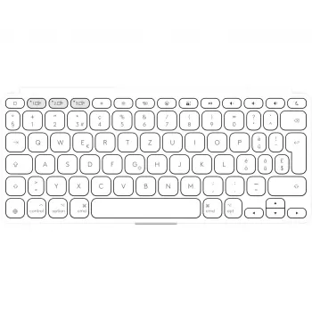 Logitech KEYS-TO-GO 2 Klawiatura, Bezprzewodowa zintegrowana osłona, Bluetooth LE, układ DE